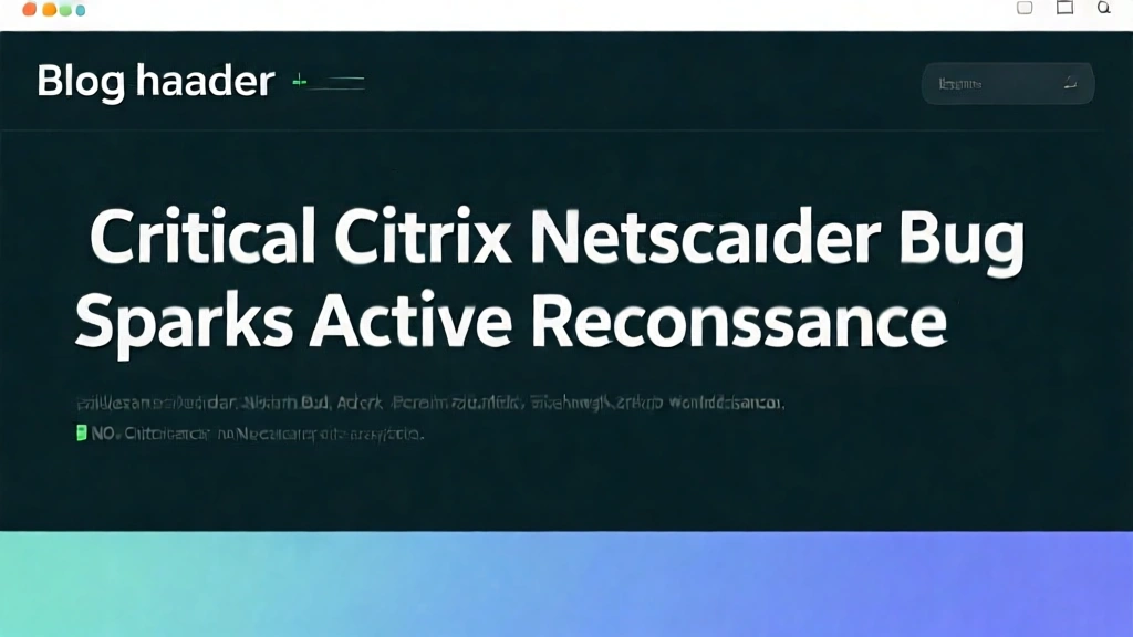 Critical Citrix NetScaler Bug Sparks Active Reconnaissance