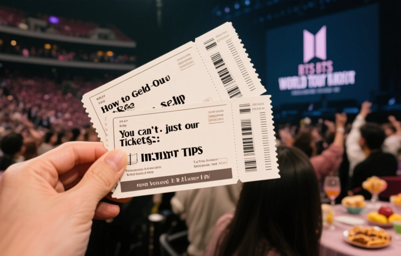 Visual representation of How to Get Sold-Out BTS World Tour Tickets