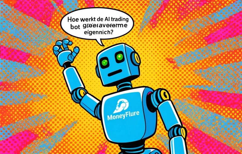 Visuele weergave van Gratis AI Trading Bot van MoneyFlare