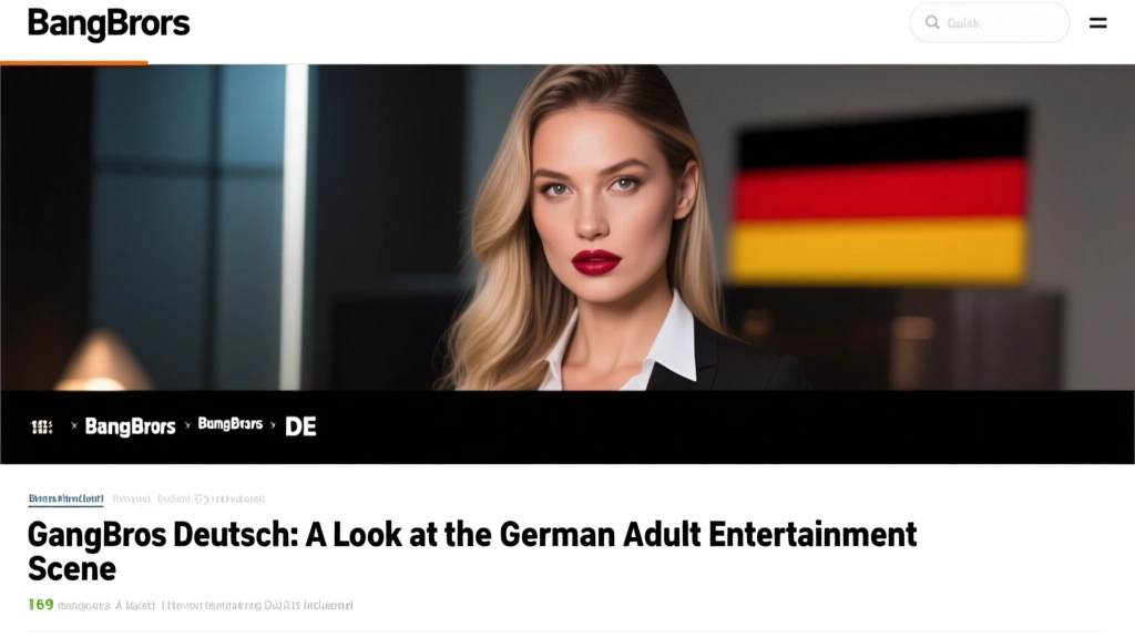 BangBros Deutsch: A Look at the German Adult Entertainment Scene