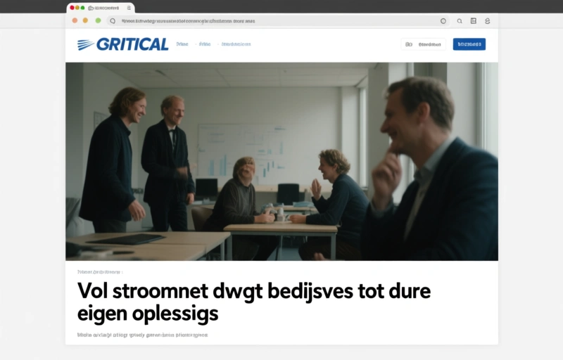 Vol stroomnet dwingt bedrijven tot dure eigen oplossingen