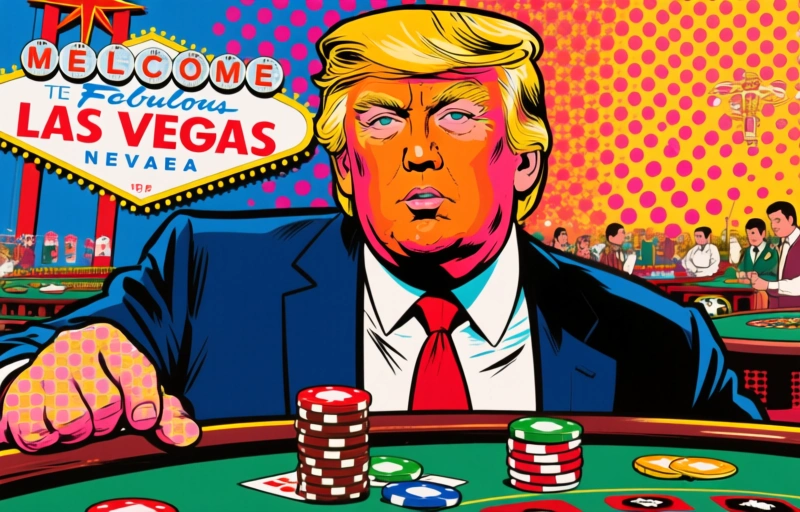 Trump y su plan de eliminar impuestos a propinas en Las Vegas