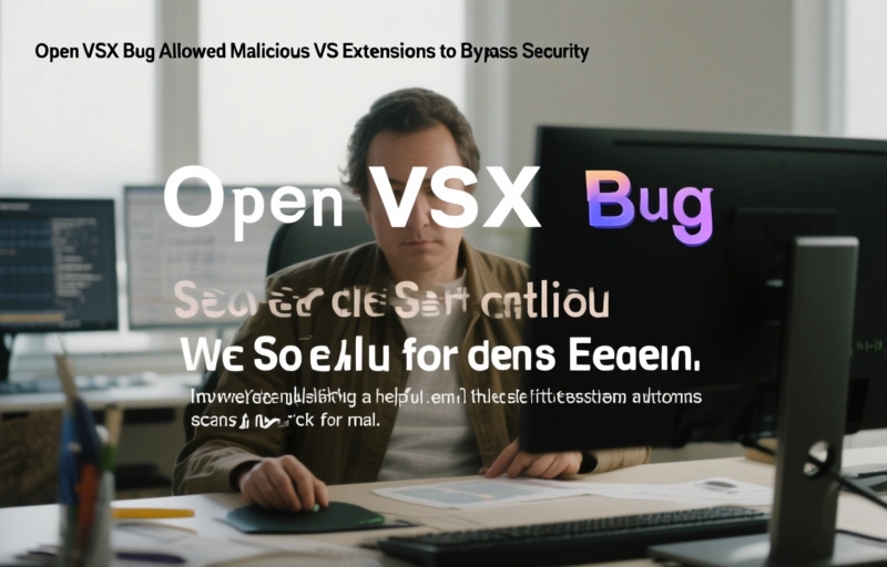 Visual representation of Open VSX Bug Allowed Malicious VS Code Extensions to Bypass Security