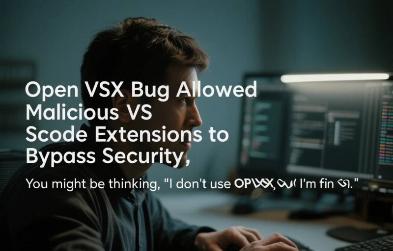 Visual representation of Open VSX Bug Allowed Malicious VS Code Extensions to Bypass Security