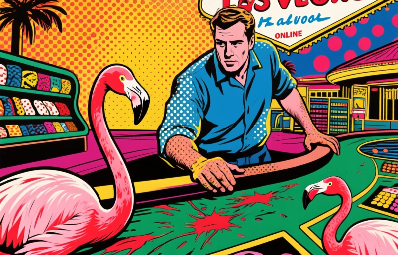 Mies varasti ja vahingoitti flamingoja Vegasin kasinolla