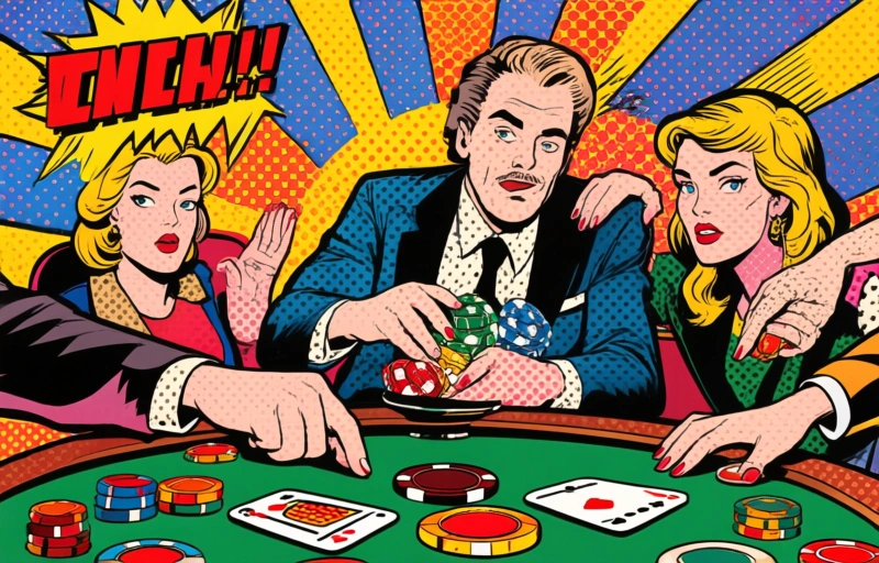 Visuaalinen esitys aiheesta Mies varasti ja vahingoitti flamingoja Vegasin kasinolla