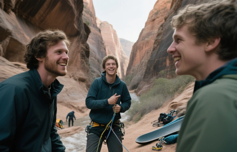 Adam Snow testet Canyon, Felix und Harrison bei Stud Loads