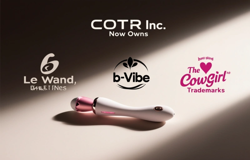 Visual representation of COTR Inc. Now Owns Le Wand, b-Vibe, and The Cowgirl Trademarks
