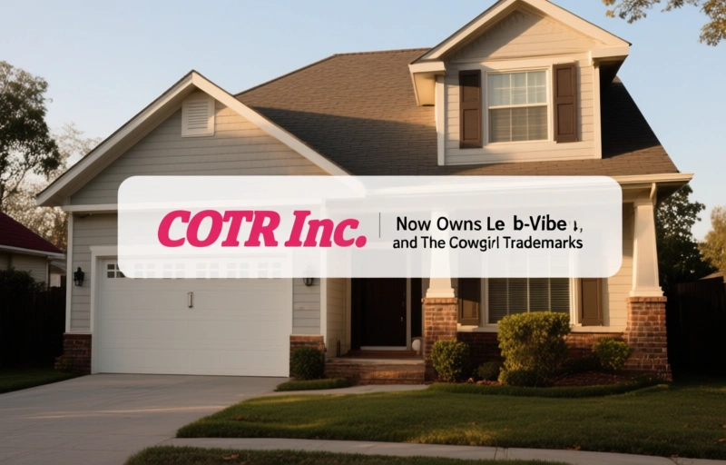 Visual representation of COTR Inc. Now Owns Le Wand, b-Vibe, and The Cowgirl Trademarks