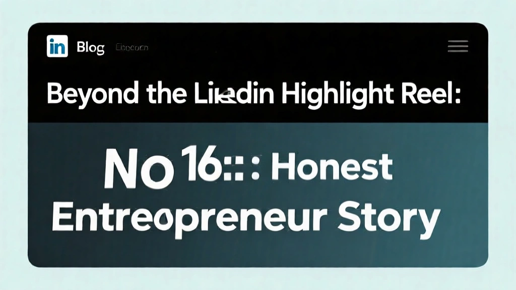Beyond the LinkedIn Highlight Reel: An Honest Entrepreneur Story