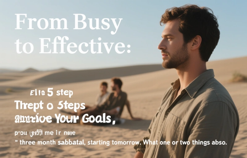 Visual representation of From Busy to Effective