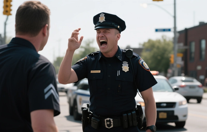 Montreal Police Officer Faces Violent Verbal Assault During Traffic Stop