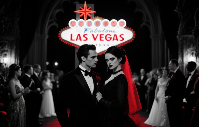 Visuelle Darstellung von Österreichisches Paar erneuert Ehegelübde in Las Vegas