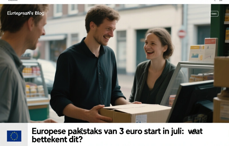 Europese pakjestaks van 3 euro start in juli: wat betekent dit?