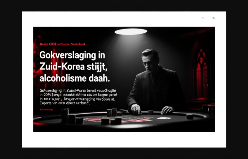 Gokverslaving in Zuid-Korea stijgt, alcoholisme daalt