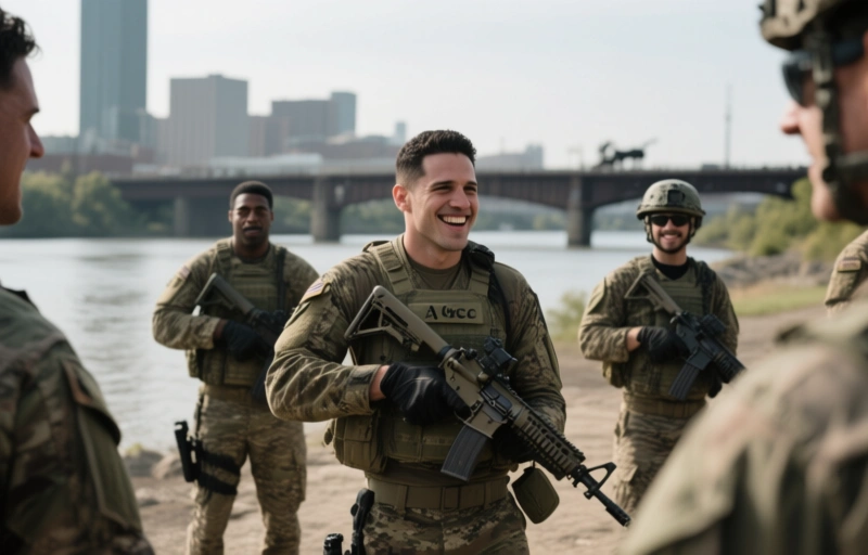 Alec Vega trifft River North bei Active Duty [ASGmax]