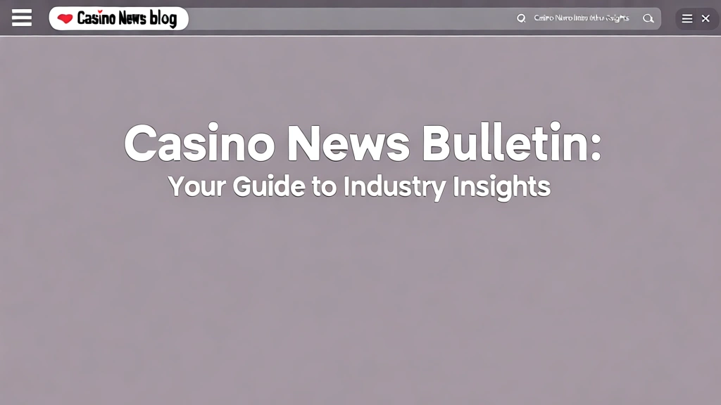 Casino News Bulletin: Your Guide to Industry Insights