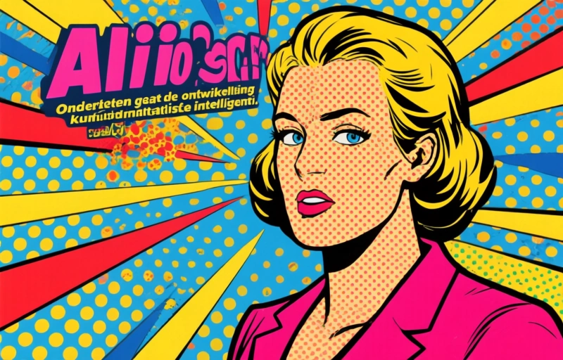 Visuele weergave van Fed houdt rente vast, AI transformeert langzamer dan verwacht