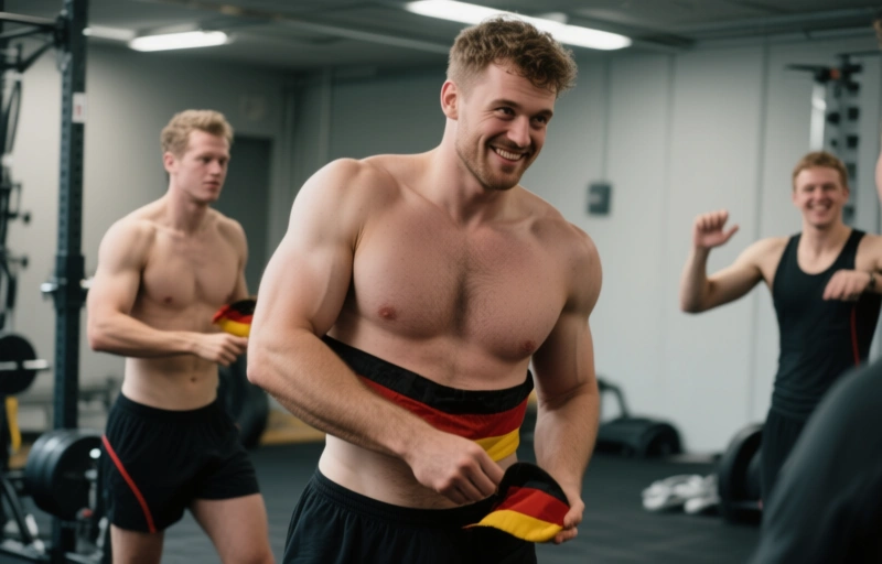 Athleticx.guy und sein großer deutscher Schwanz