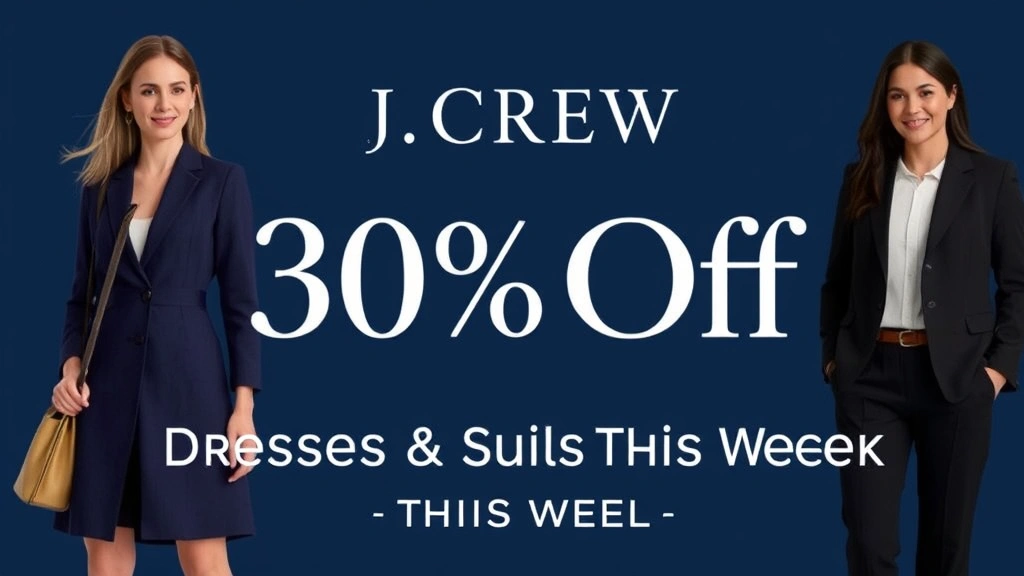 J.Crew 30% Off: Dresses & Suits Sale This Week