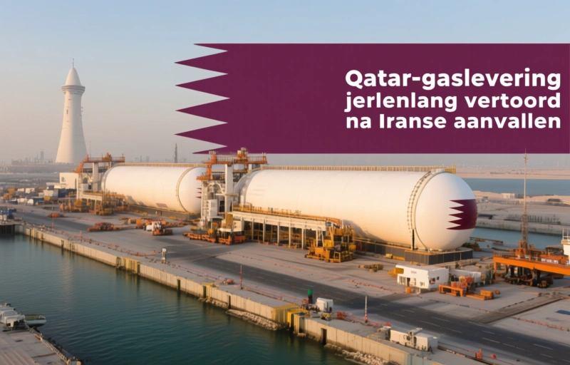 Visuele weergave van Qatar-gaslevering jarenlang verstoord na Iraanse aanvallen