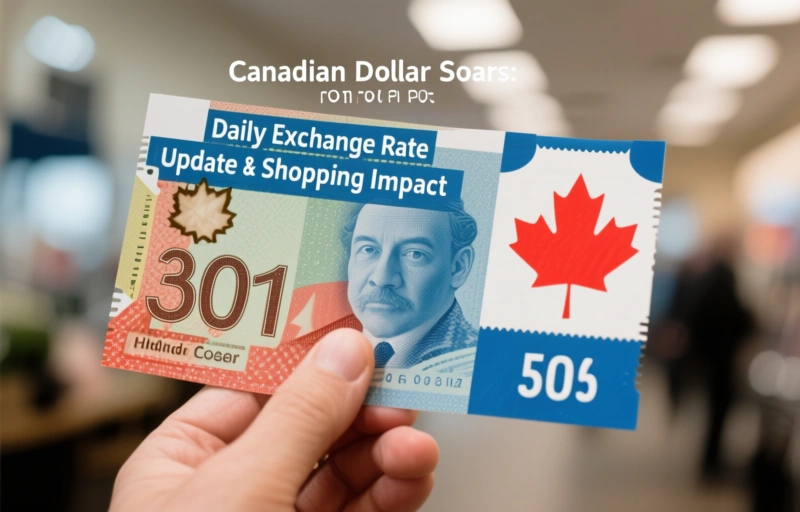 Visual representation of Canadian Dollar Soars