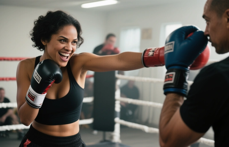 Boxing Babe Channy Crossfire Fights and Fucks at MILFuckd