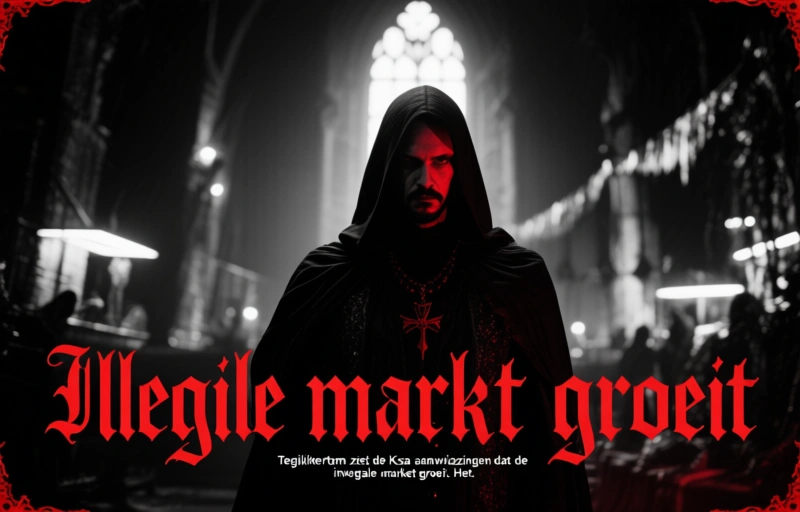 Visuele weergave van Legale gokmarkt stagneert, illegaal aanbod groeit