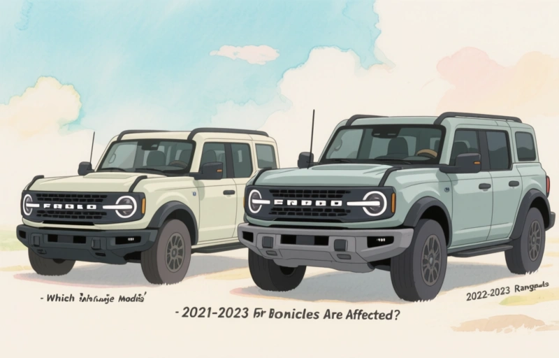 Visual representation of Ford Recalls 179K Bronco and Ranger Over Seat Defect