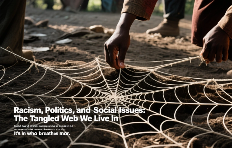 Visual representation of Racism, Politics, and Social Issues