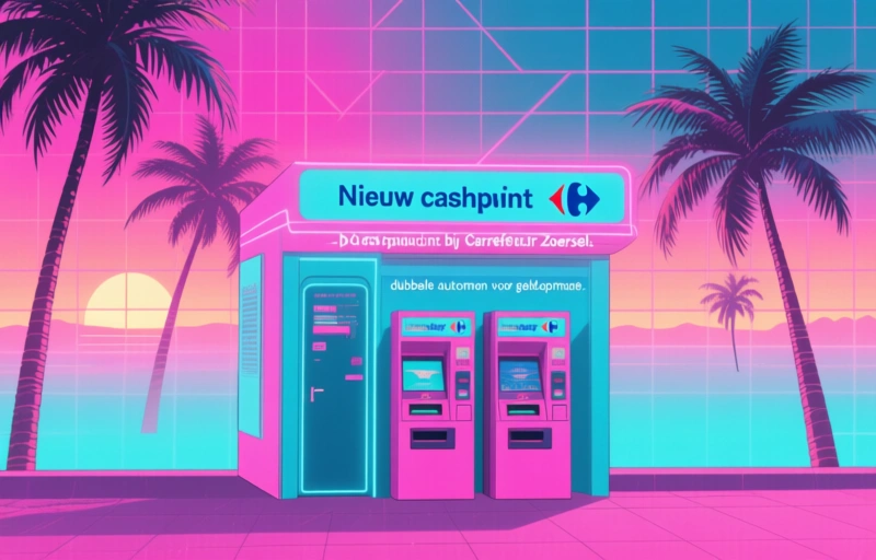 Nieuw cashpunt bij Carrefour Zoersel: dubbele automaten voor geldopname