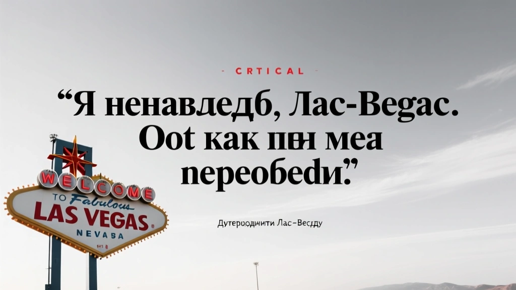 Я ненавидел Лас-Вегас. Вот как он меня переубедил