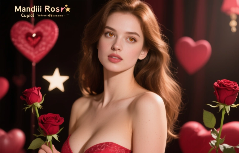 Visual representation of Mandii Rose Stars as Cupid in Valentine's Adult Scene