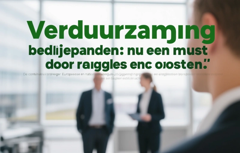 Visuele weergave van Verduurzaming bedrijfspanden