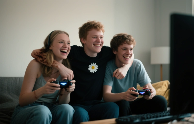 Daisy Nokia & Silas Stone: Gaming Buddies Bumping Bodies