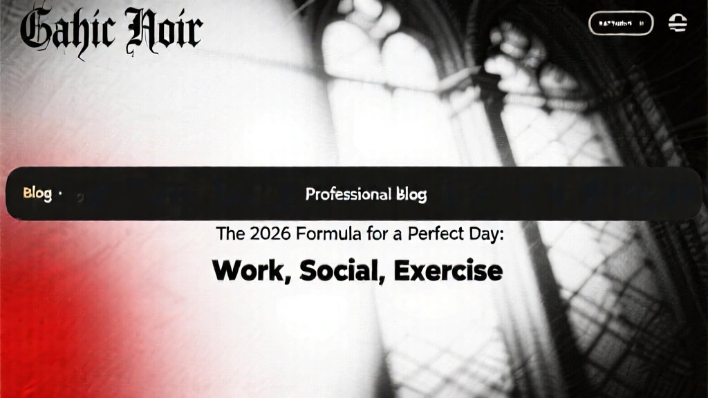 The 2026 Formula for a Perfect Day: Work, Social, Exercise