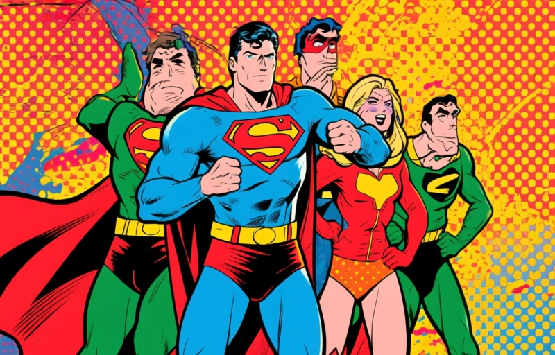 Visuele weergave van Superhelden, ninja's en paasmysteries op Cartoon Network