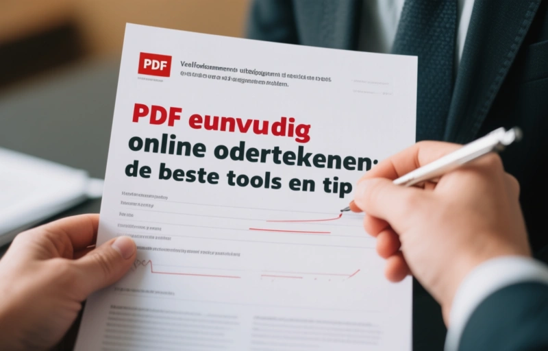 Visuele weergave van PDF eenvoudig online ondertekenen