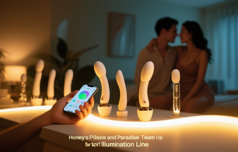 Visual representation of Honey's Place and Paradise Team Up for Illumination Line