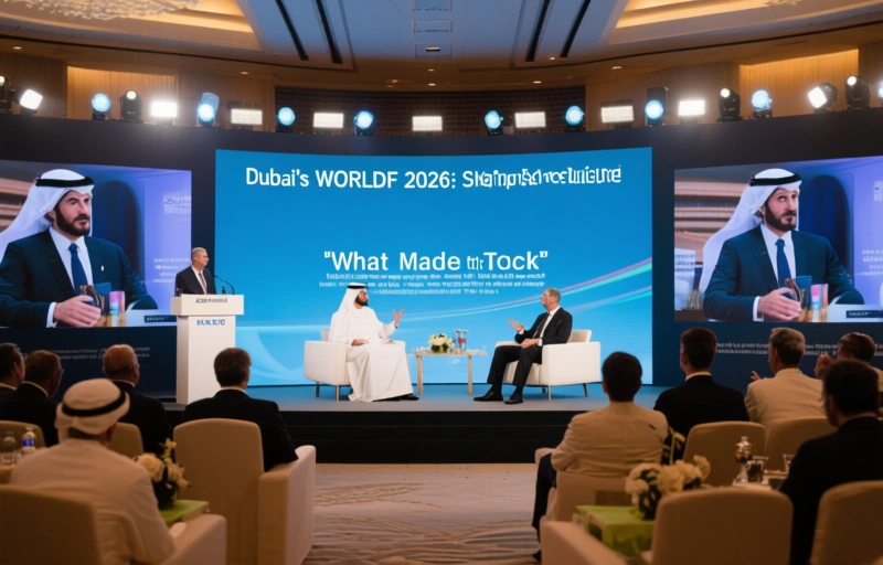 Visual representation of Dubai's WORLDEF 2026