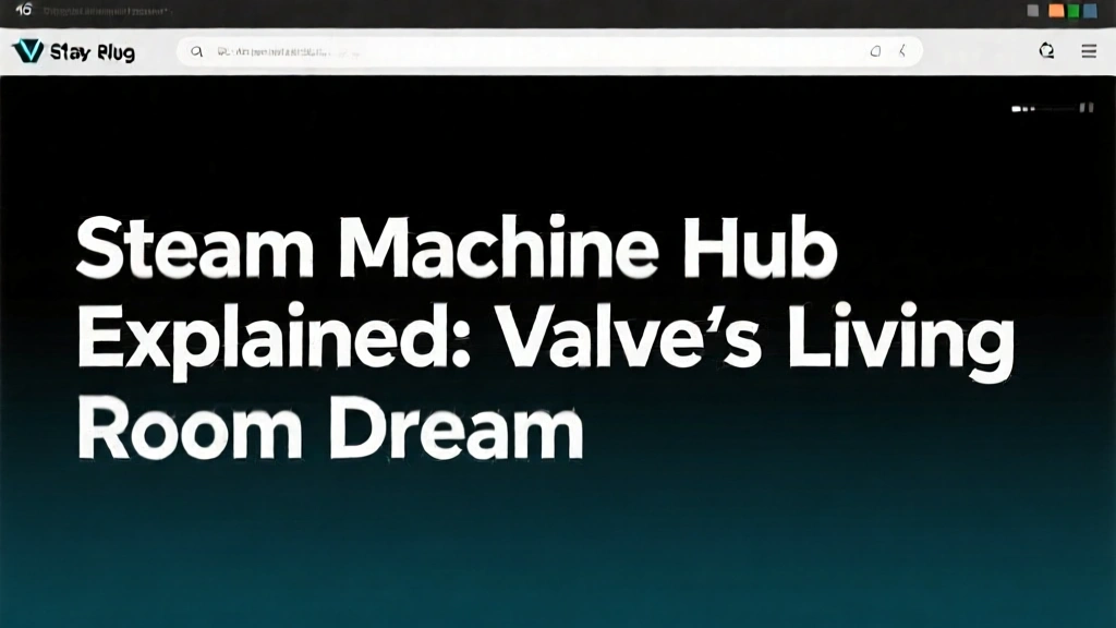 Steam Machine Hub Explained: Valve's Living Room Dream