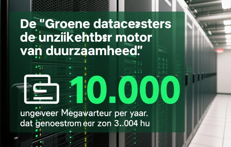 Visuele weergave van Groene datacenters