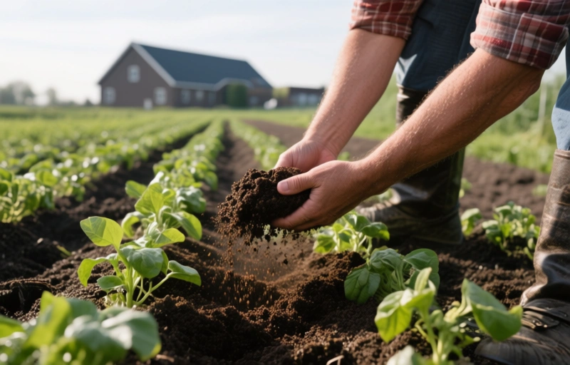 Visuele weergave van Kunstmesttekort dreigt