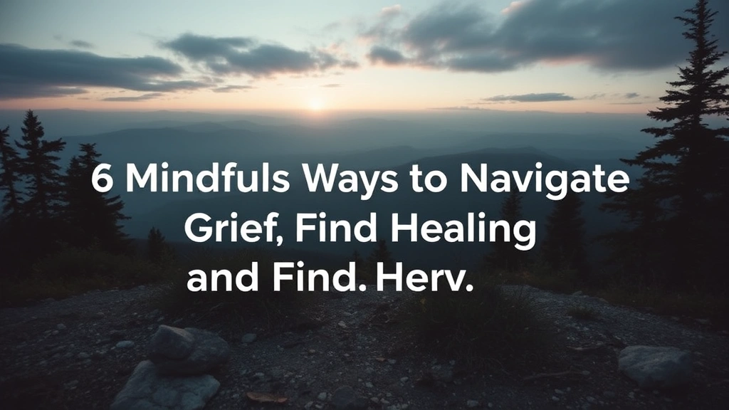 6 Mindful Ways to Navigate Grief and Find Healing