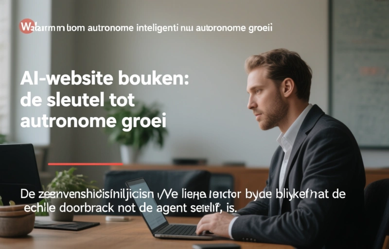 Visuele weergave van AI-website bouwen