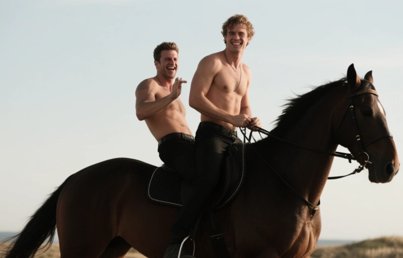 Justin Jett reitet auf Tom Storms Schwanz bei Men At Play