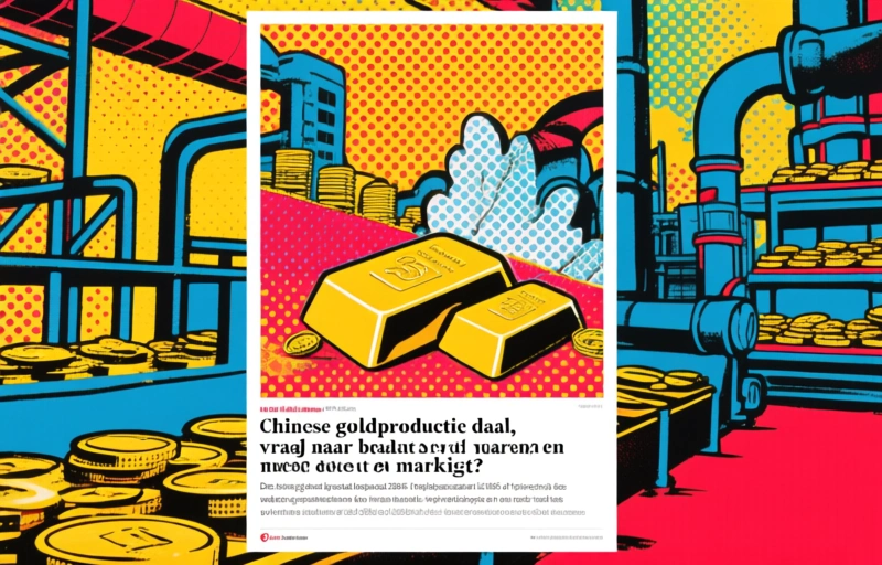 Chinese goudproductie daalt, vraag naar baren en munten stijgt