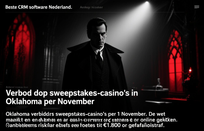 Verbod op sweepstakes-casino's in Oklahoma per november