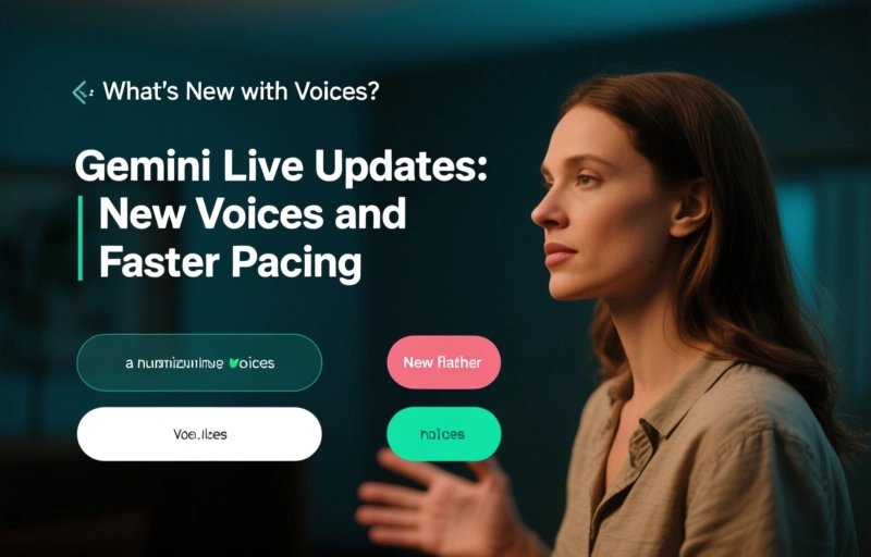 Visual representation of Gemini Live Updates