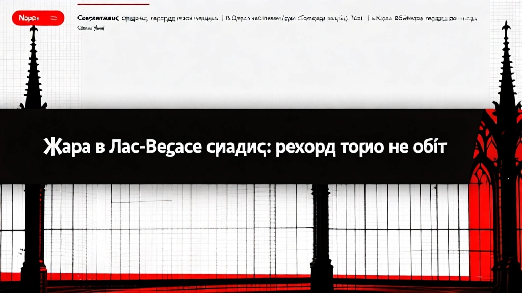 Жара в Лас-Вегасе спадает: рекорд сегодня не побит